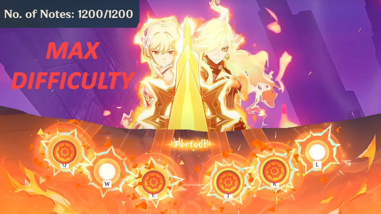 Natlan FINAL BATTLE theme custom beatmap with MAXIMUM NOTES POSSIBLE