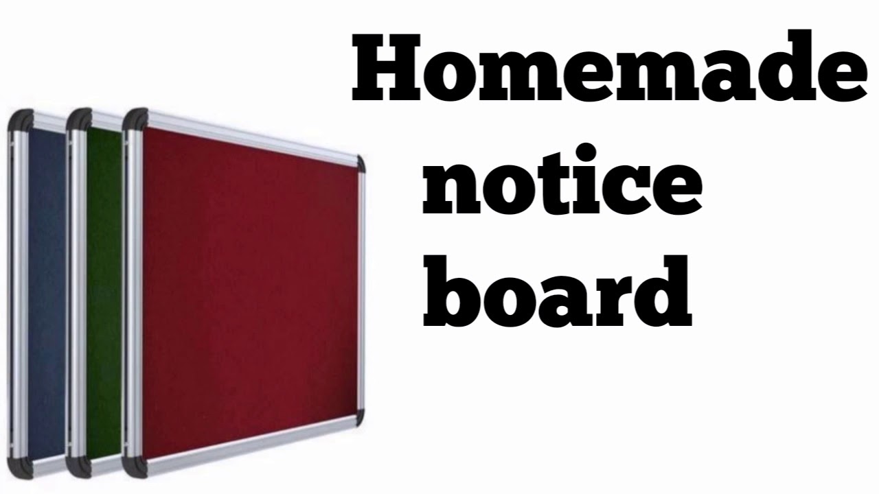Homemade notice board | how to make notice board at home