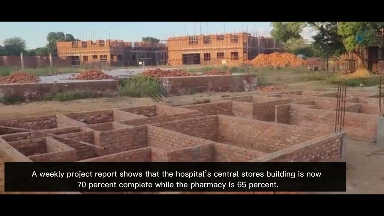 Lupane Provincial Hospital construction in Matabeleland North province, 70 percent complete.