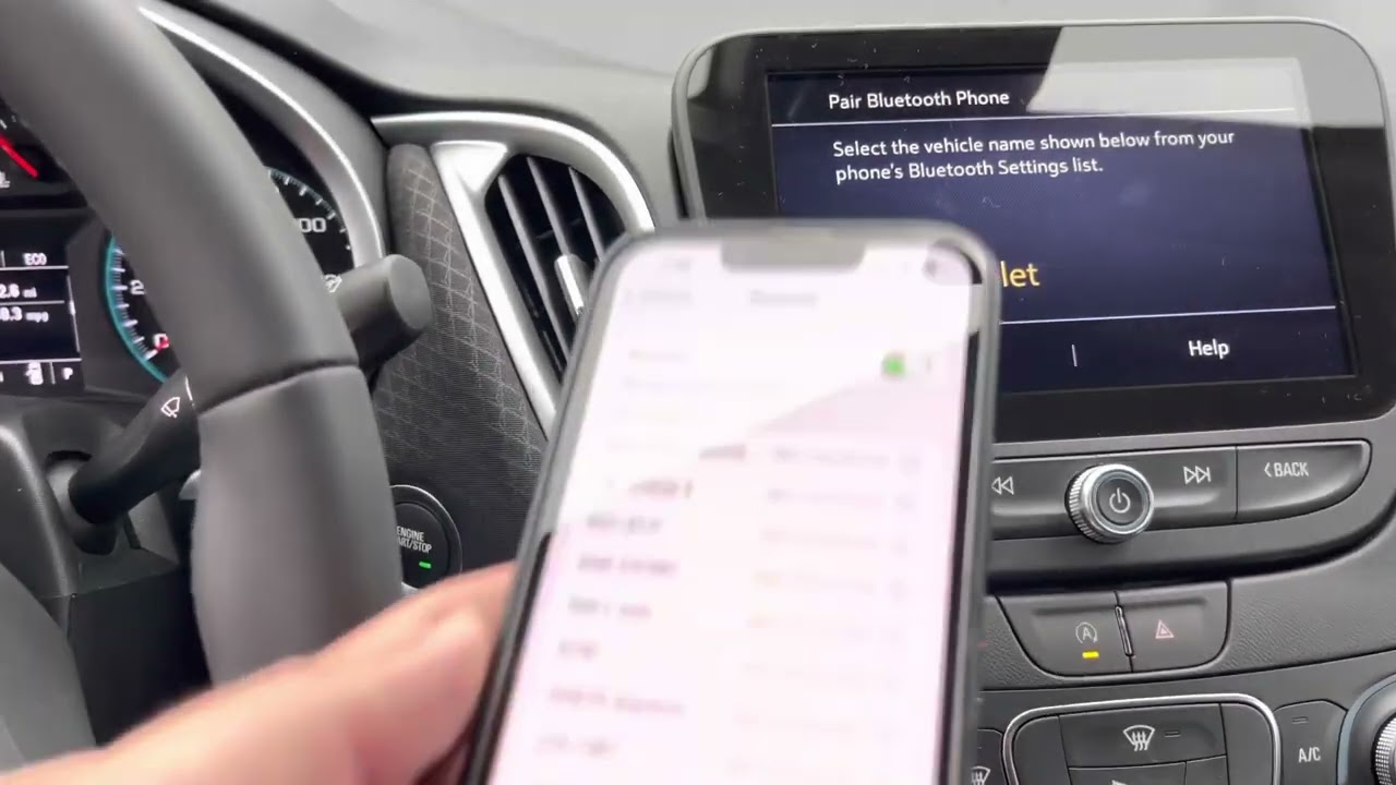 Connecting to Apple CarPlay or Android Auto in a 2023 Chevrolet Malibu