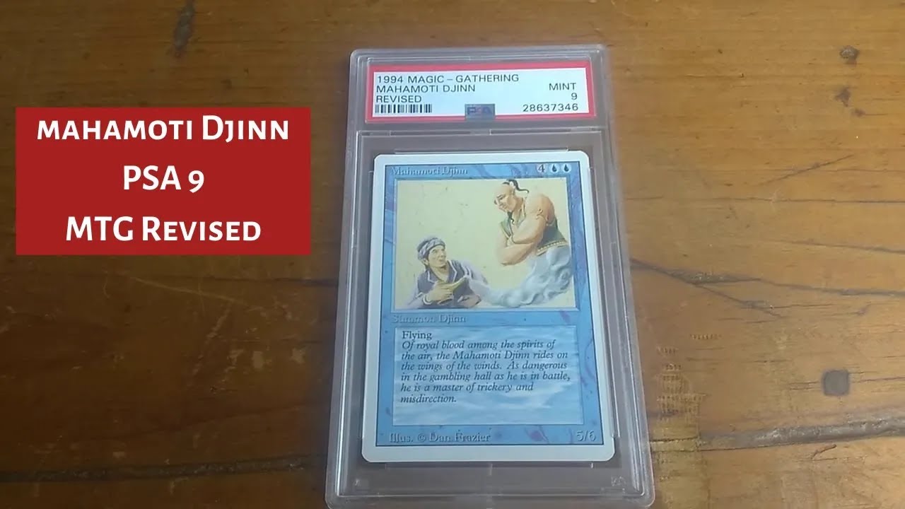 Mahamoti Djinn from Revised || PSA 9 MTG Magic the Gathering