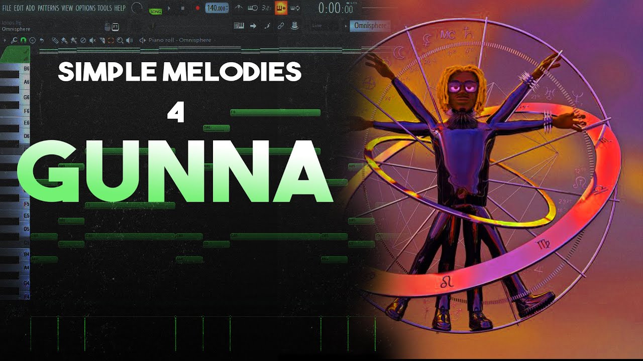 HOW TO MAKE EASY MELODIES FOR GUNNA | FL STUDIO TUTORIAL