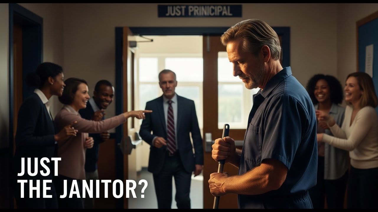 They Laughed at Me as Just the SCHOOL JANITOR — Until the PRINCIPAL Walked In