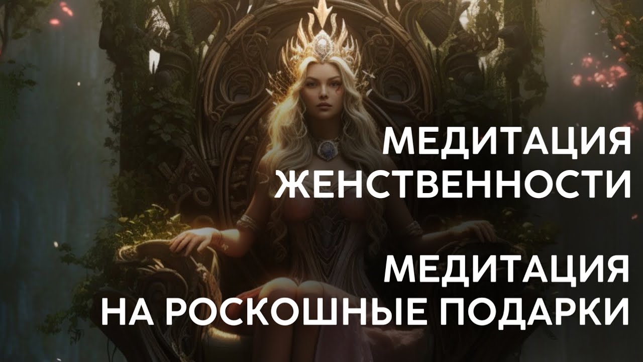 Медитация женственности. На женскую энергию. Медитация на роскошные подарки. Медитация императрицы