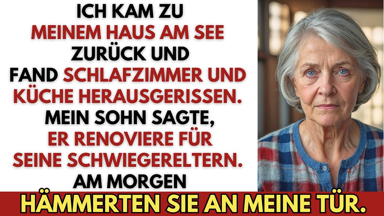 Ich fuhr zu meinem Haus am See, um Ruhe zu finden–doch Schlafzimmer und Küche waren eine Baustelle…