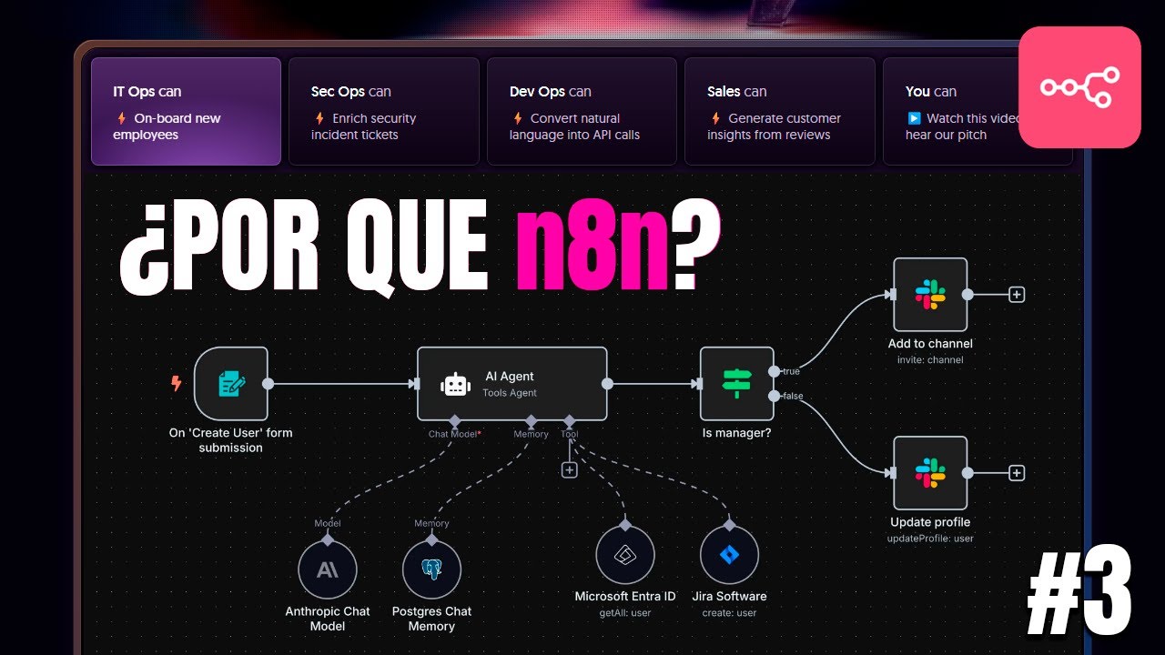 🤔 ¿Por Qué Elegir n8n? | Automatiza sin Programar | Curso n8n desde Cero #3