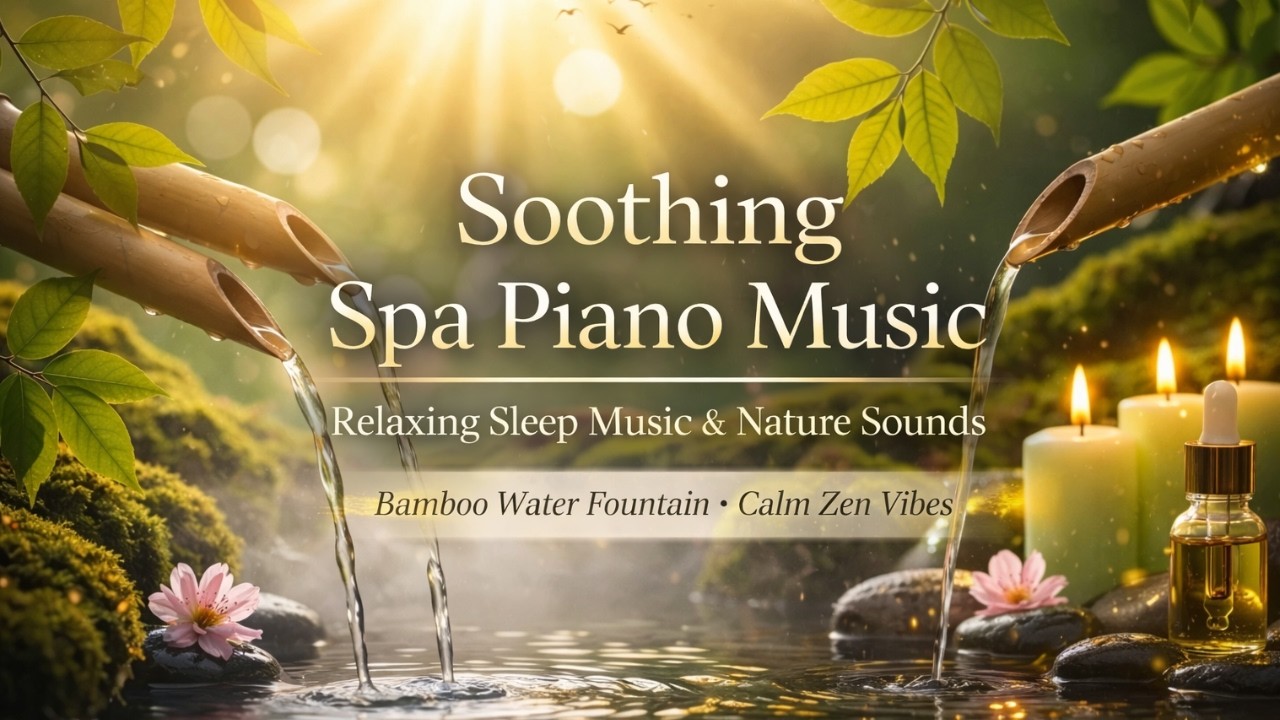 Soothing Spa Piano Music 🌿 Relaxing Sleep Music & Nature Sounds for Deep Sleep