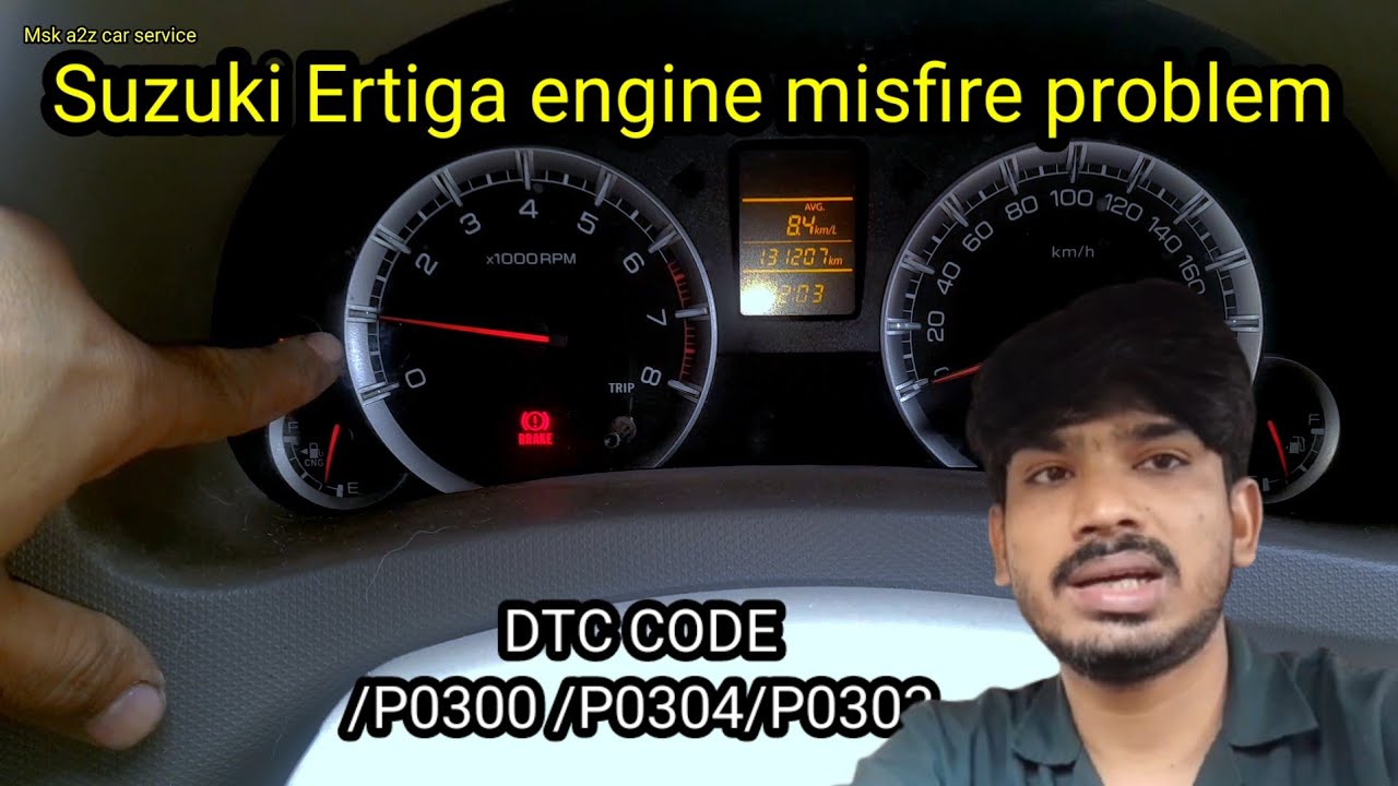 Suzuki Ertiga engine misfire problem || P0300 Random/Multiple Cylinder Misfire/ Car pickup problem
