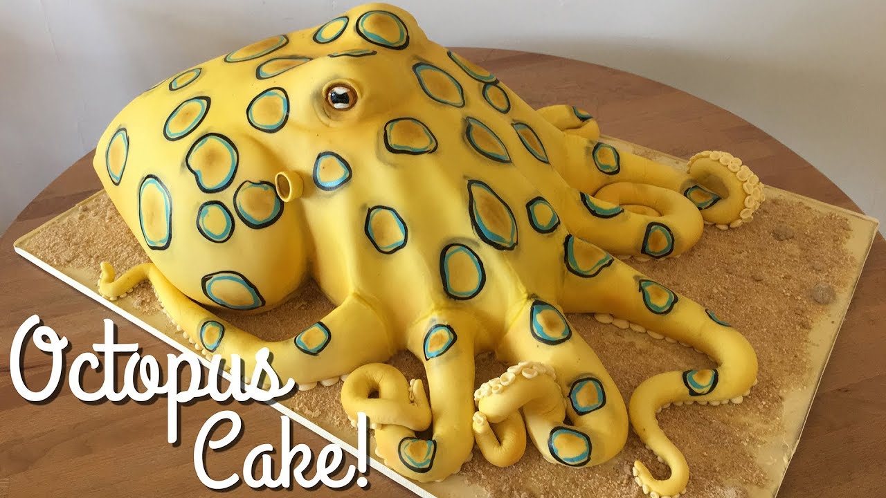 Sculpting & Decorating a Giant Octopus Cake!