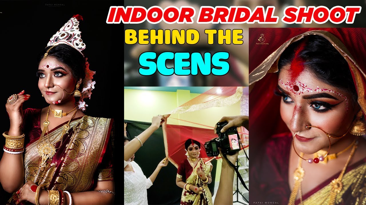 Indoor Bridal Photoshoot , Behind The Scenes,Using Nikon Z5 & Godox AD200 pro & Godox TT685