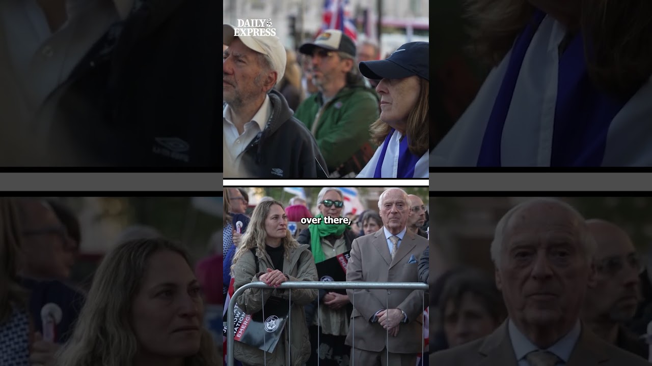 Protestors at anti-semitism rally outside Downing Street callout Keir Starmer as two are arrested 🚨