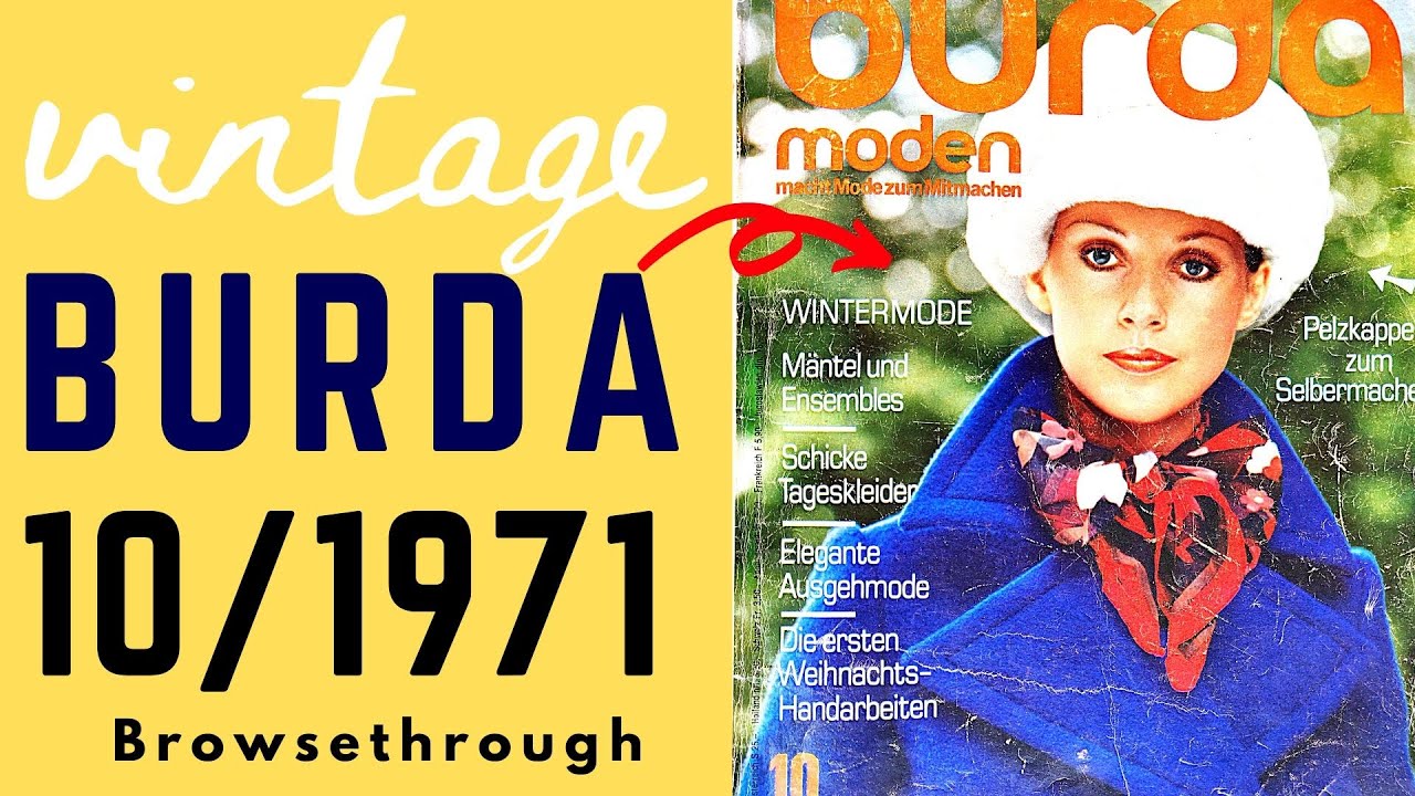 Burda 10/1971 |  Vintage Sewing Patterns Magazine |  Browsethrough