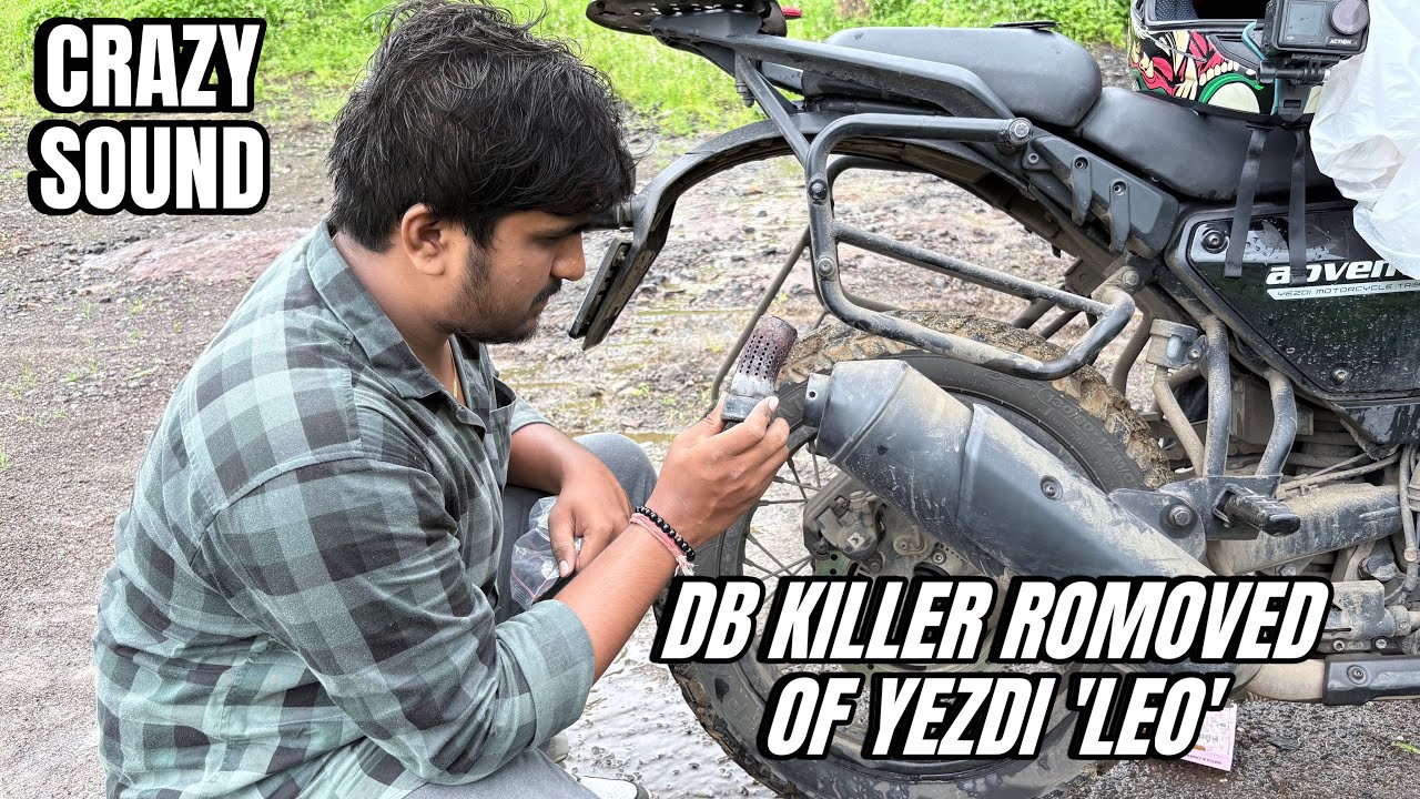 DB KILLER REMOVED OF YEZDI ADVENTURE | CRAZY SOUND | #yezdiadventure #dbkillerremoved #pgkvlogs08