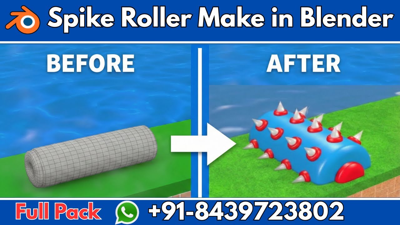 Make Asset in Blender | How to make animal crossing fountain video in blender