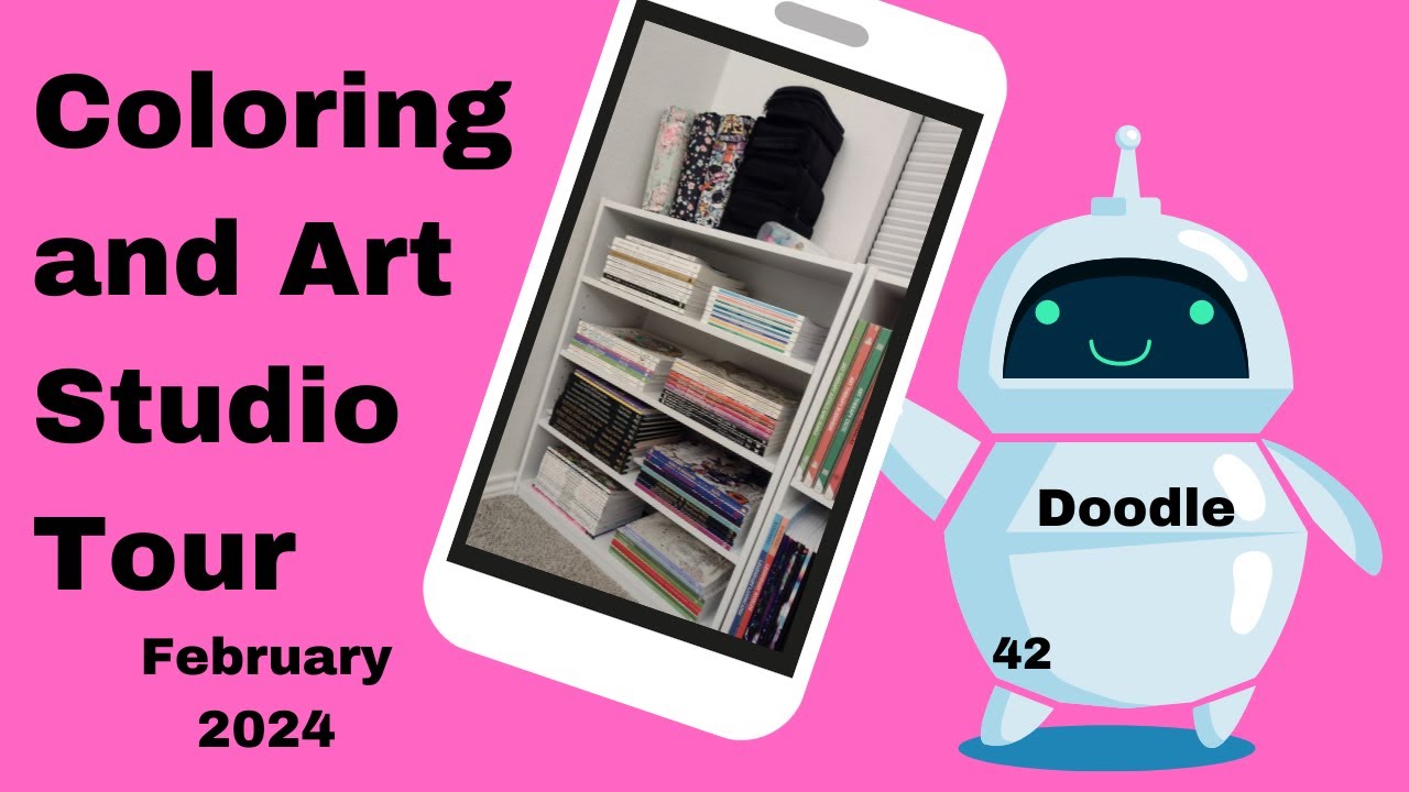Coloring and Art Studio Tour (aka My Moving Meditation Space)