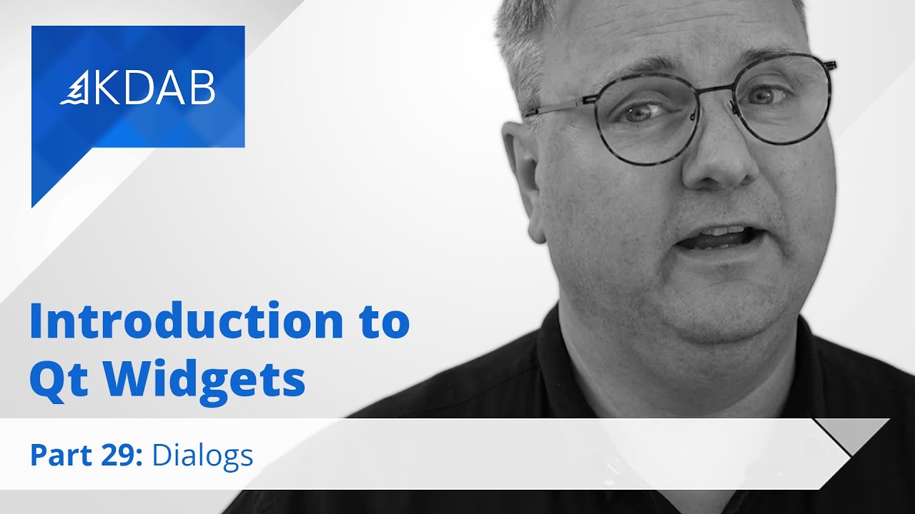 Introduction to Qt Widgets (Part 29) - Dialogs