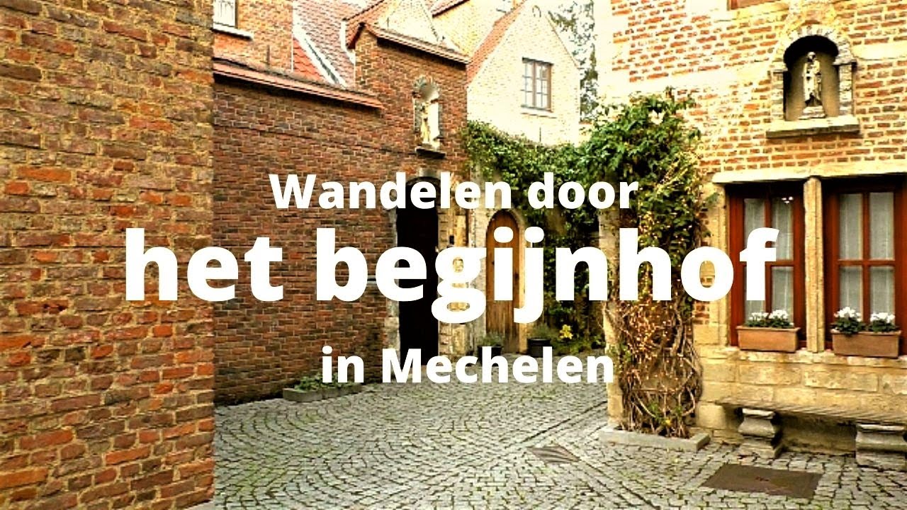Wandelen door het begijnhof in Mechelen