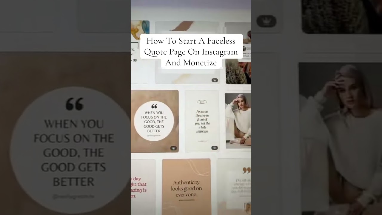 How To Start A Faceless Quote Page On Instagram And Monetize