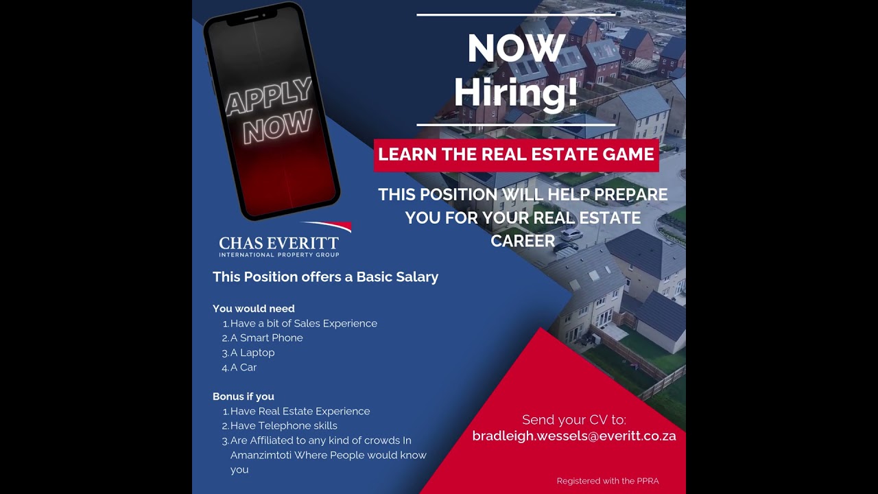 𝐖𝐞'𝐫𝐞 𝐇𝐢𝐫𝐢𝐧𝐠 | Learn The Real Estate Game🎉
