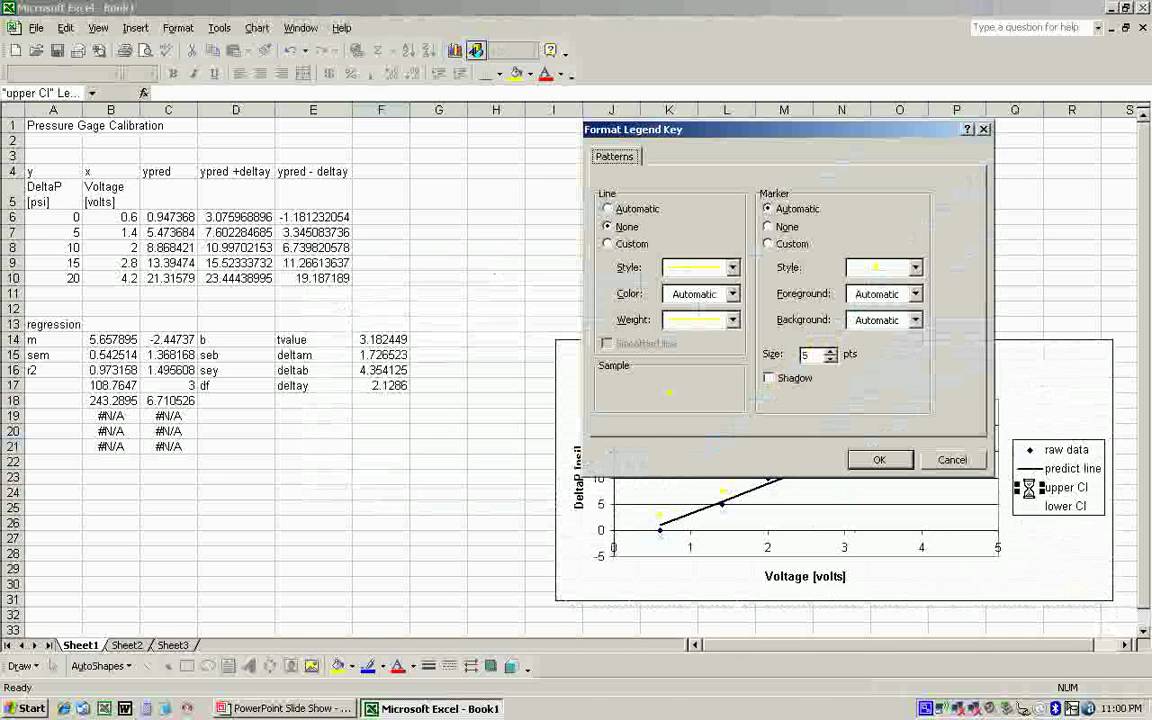 Creating Confidence Intervals for Linear Regression in EXCEL