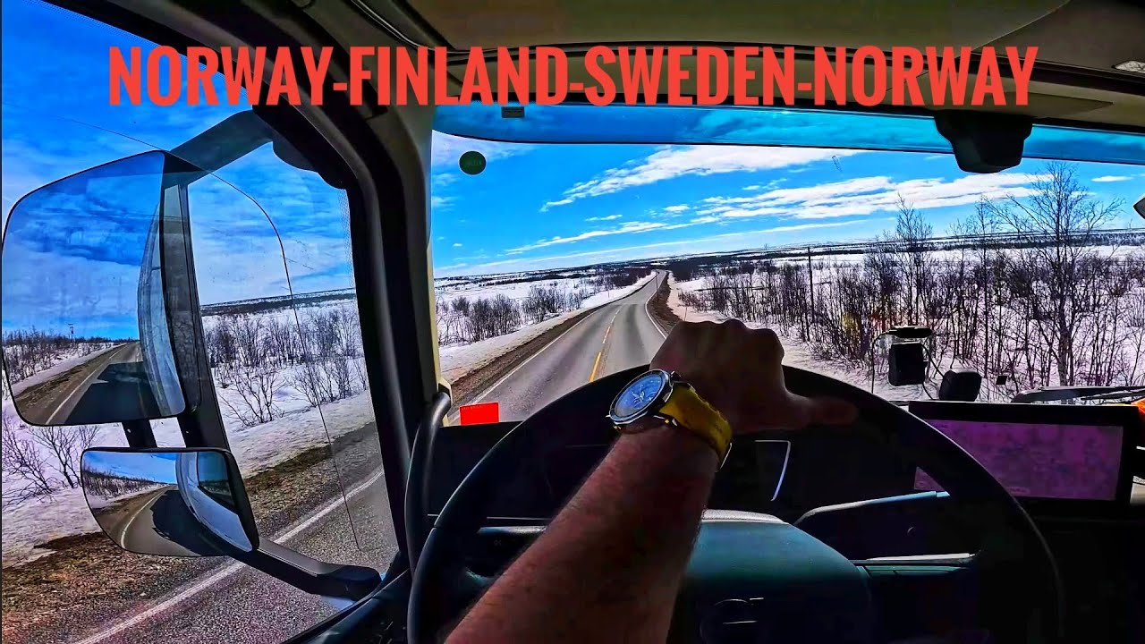 Coming back from Northern Norway POV Truck Driving 4K60 Volvo FH540
