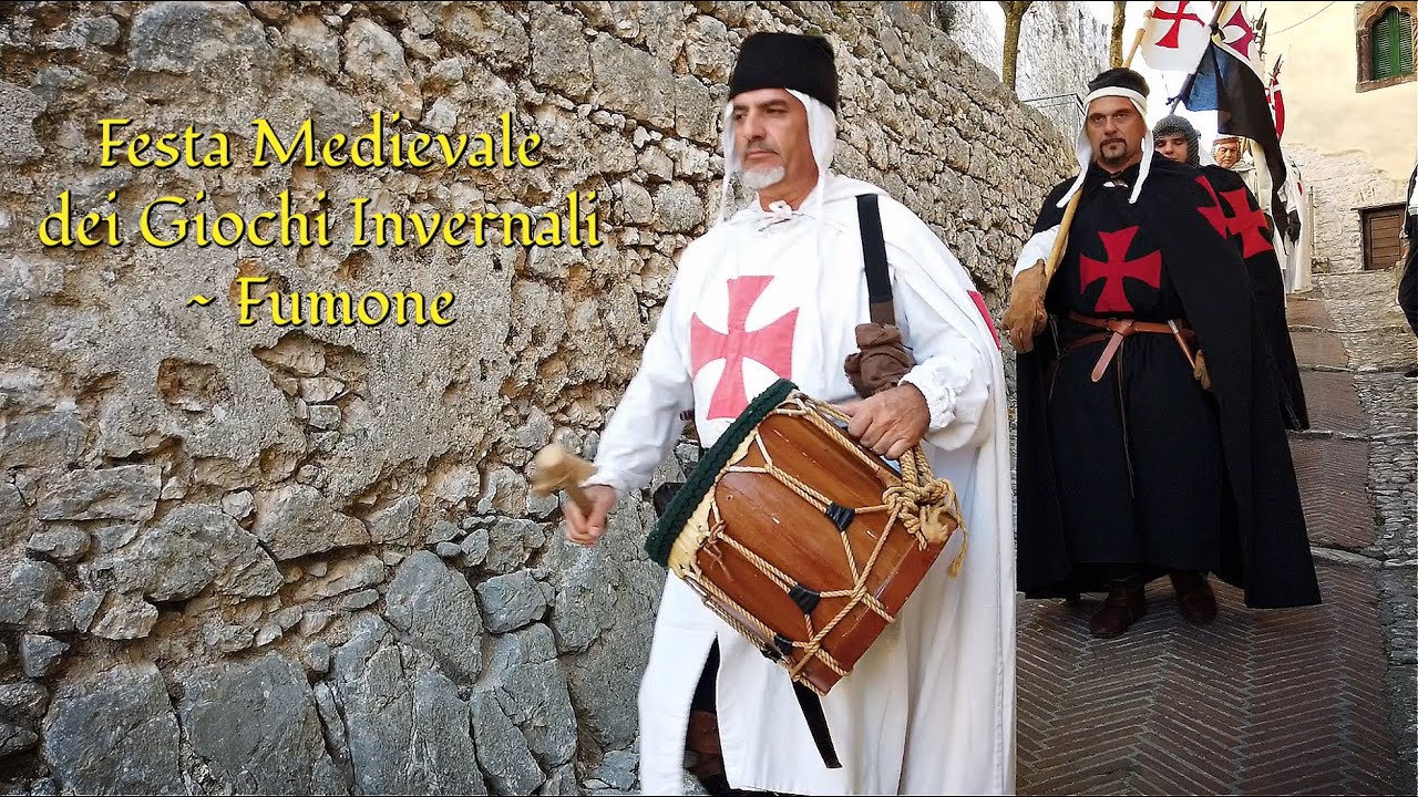 Amazing Medieval Festival in the hilltop village of Fumone, Italy