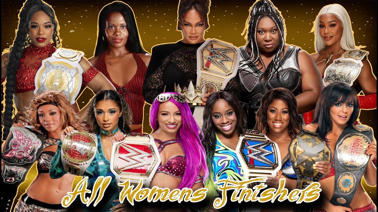 WWE -  All Women's Finishers In History |Celebrating Black History Month |RoiDivasFan|