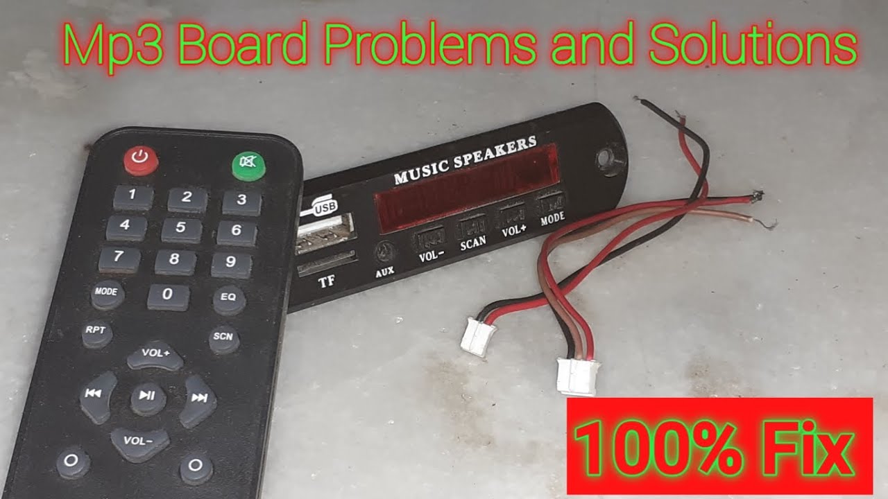 Mp3 Usb Bluetooth Board Problems and Solutions(Part-1)