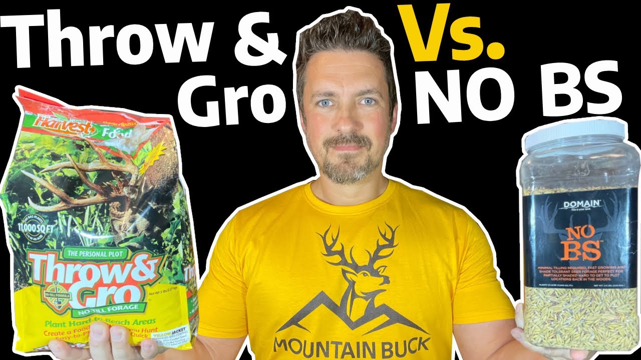 Throw & Gro Vs No BS: Deer Choose Which is BEST! Evolved Harvest or Domain Outdoor No Till Food Plot