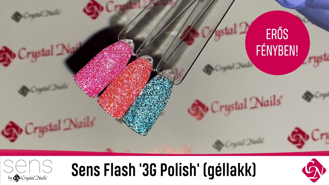 Szikrázóan csillogó ÚJ! Sens Flash '3G Polish' (géllakk) színek