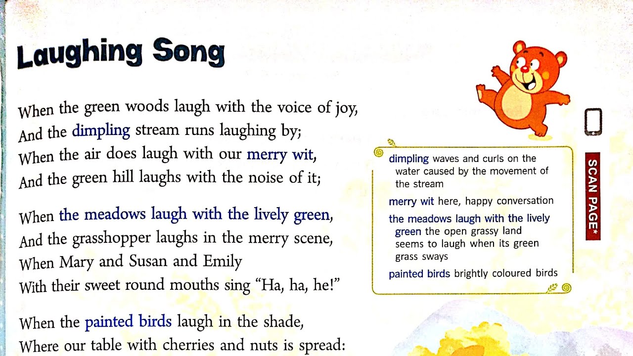 Laughing Song Poem Explanation In Hindi | By William Blake | Ratnasagar English Reader | Class 4