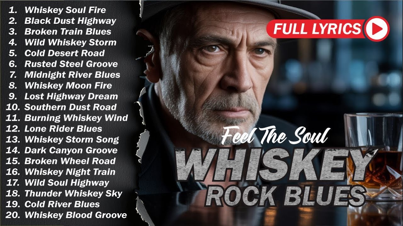 Whiskey Blues Rock 🍂 The Best of Classic Blues Songs | Relaxing Guitar Music for Night & Chill