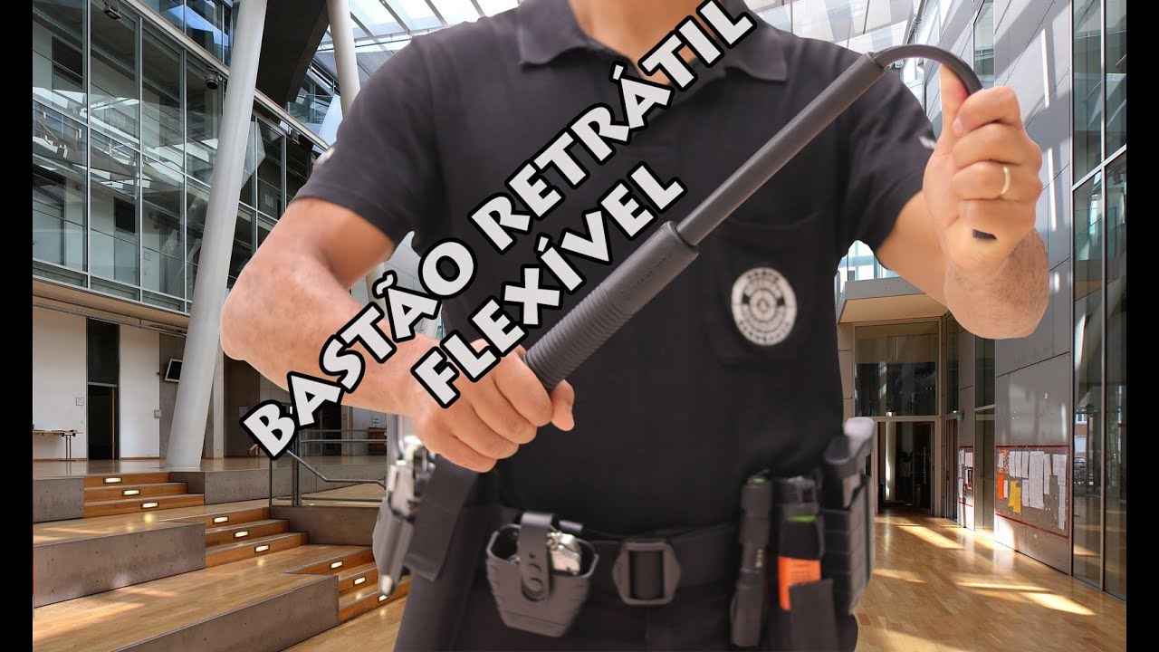 Bastão retrátil flexível  Sttun Stick Aula 1/5