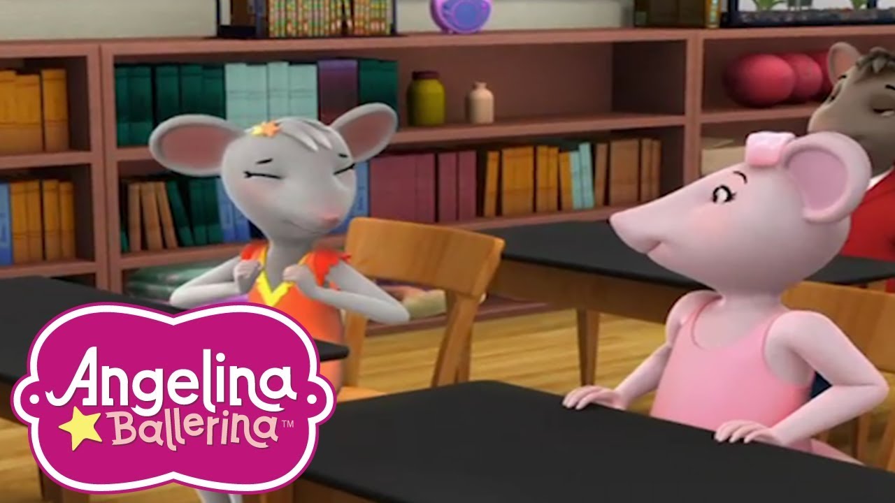 Angelina Ballerina Brasil 🎵 Trabalho Em Grupo Na Escola 📖