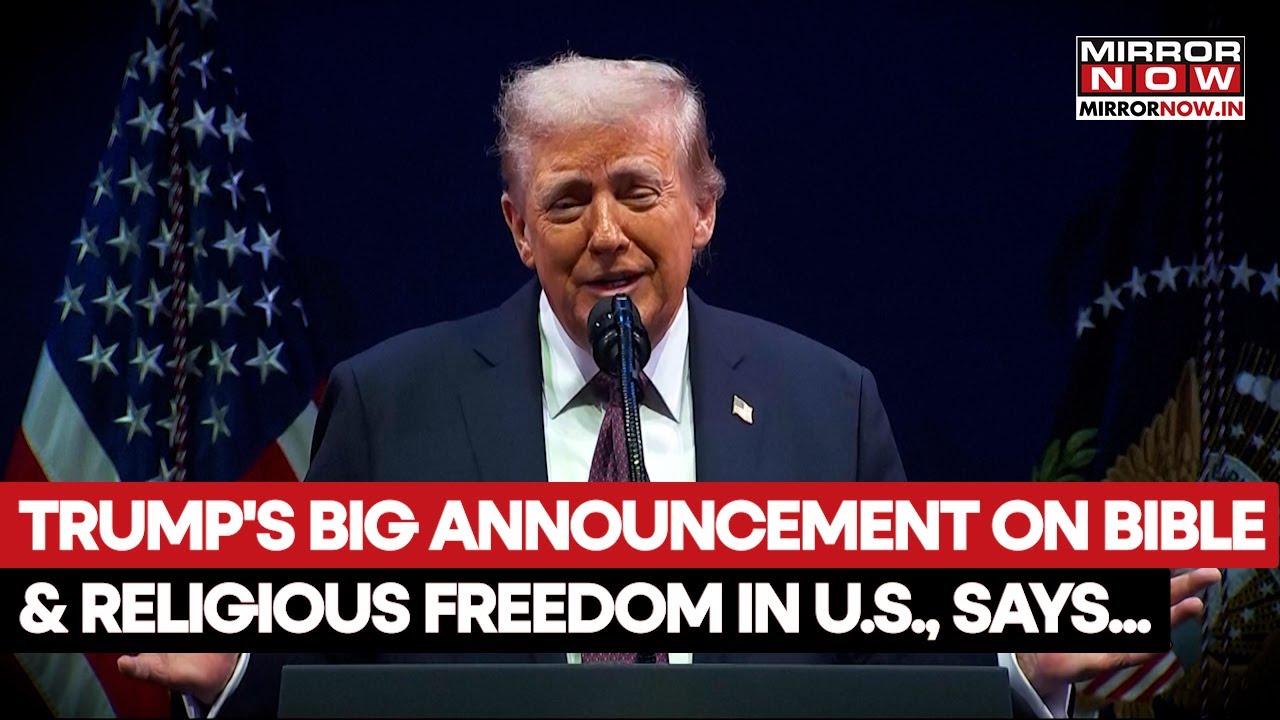Trump Makes Big Announcement On Bible, Religious Freedom In US| Vows To Protect Student Prayers