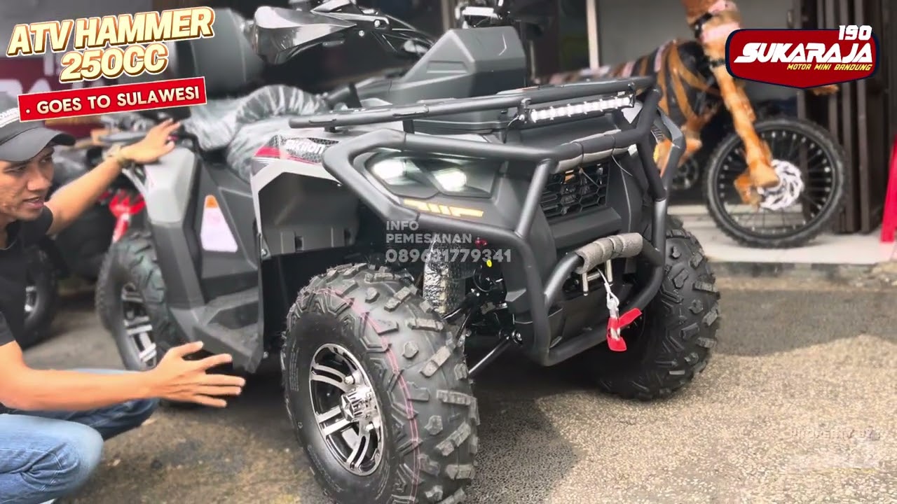 ATV HAMMER PRO 250CC KITA BERANGKATKAN BUAT KE SULAWESI UTARA #sukarajamotorminibandung 