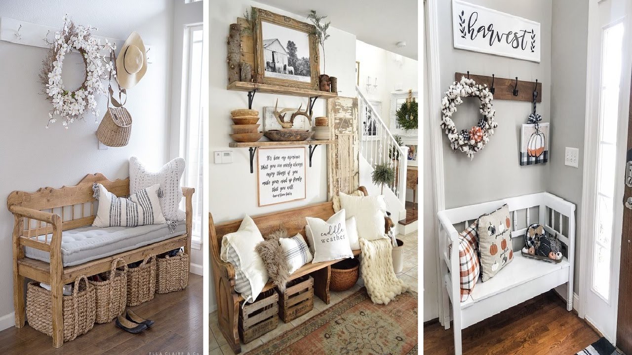 43 Beautiful Rustic Entryway Decoration Ideas | house beautiful