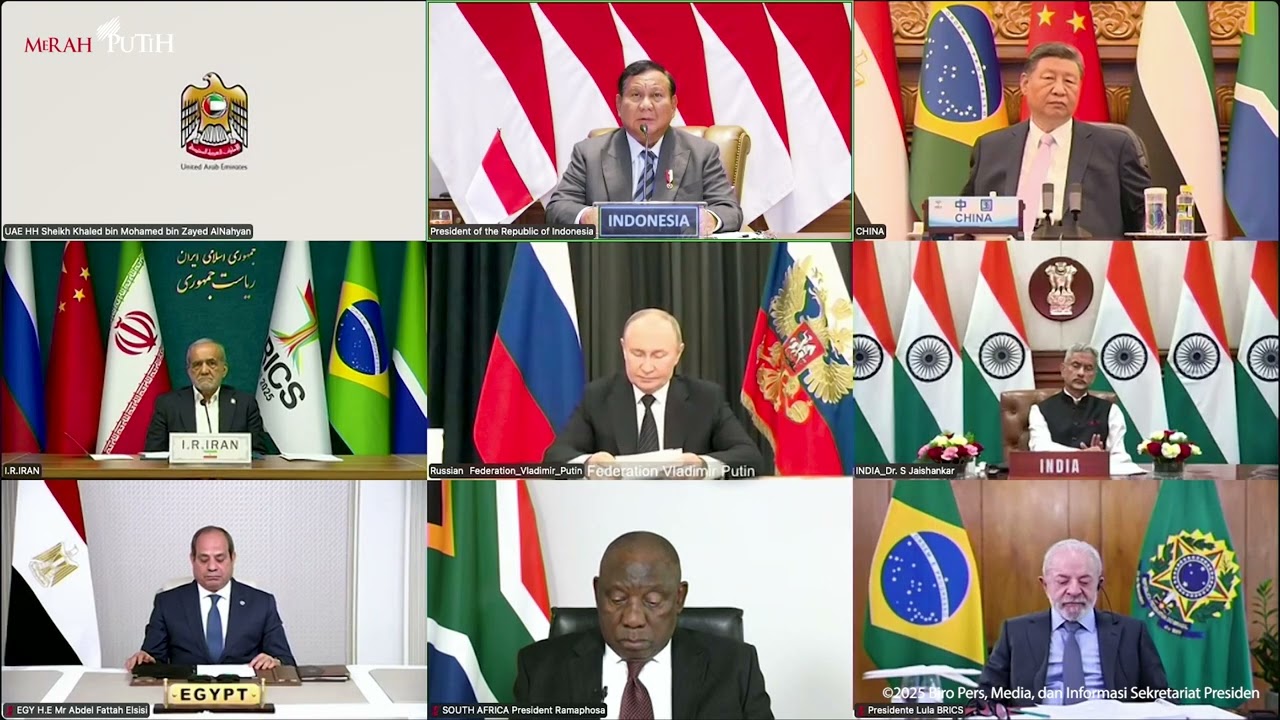 Presiden Prabowo Hadiri BRICS Leaders Virtual Meeting, Jakarta, 8 September 2025