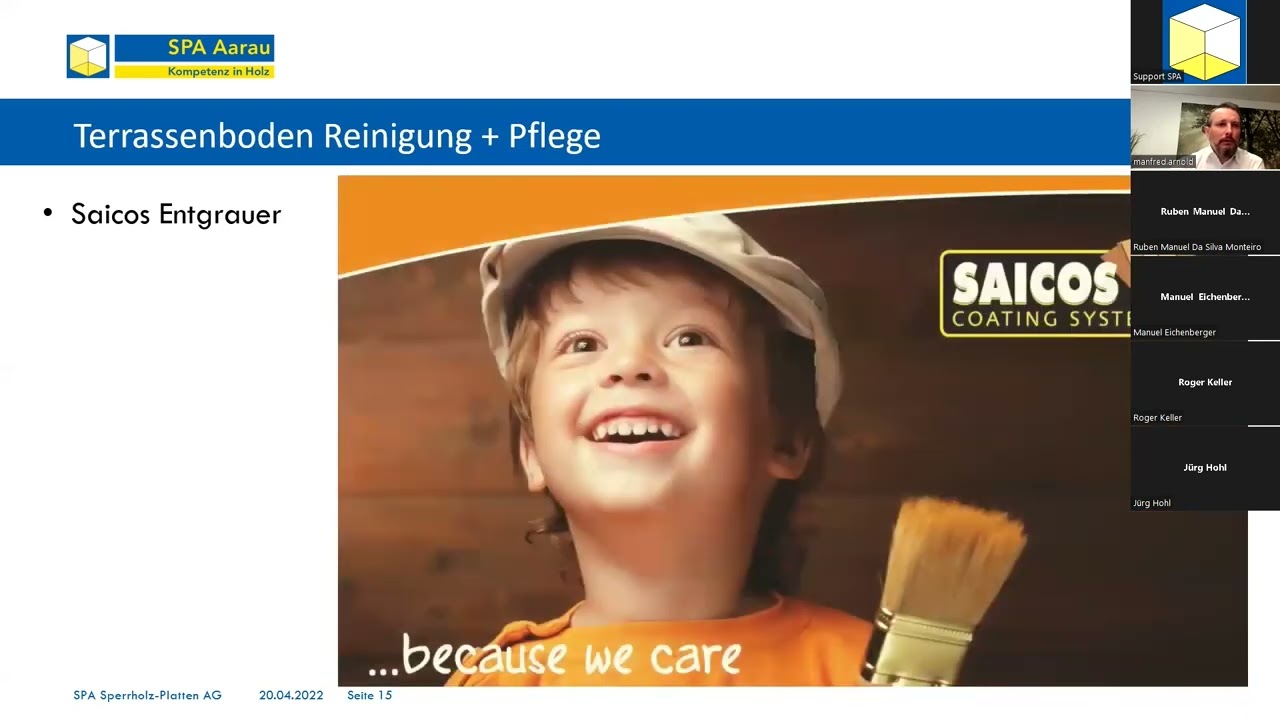 Terrassensortiment 2022 Webinar Reinigung und Pflege