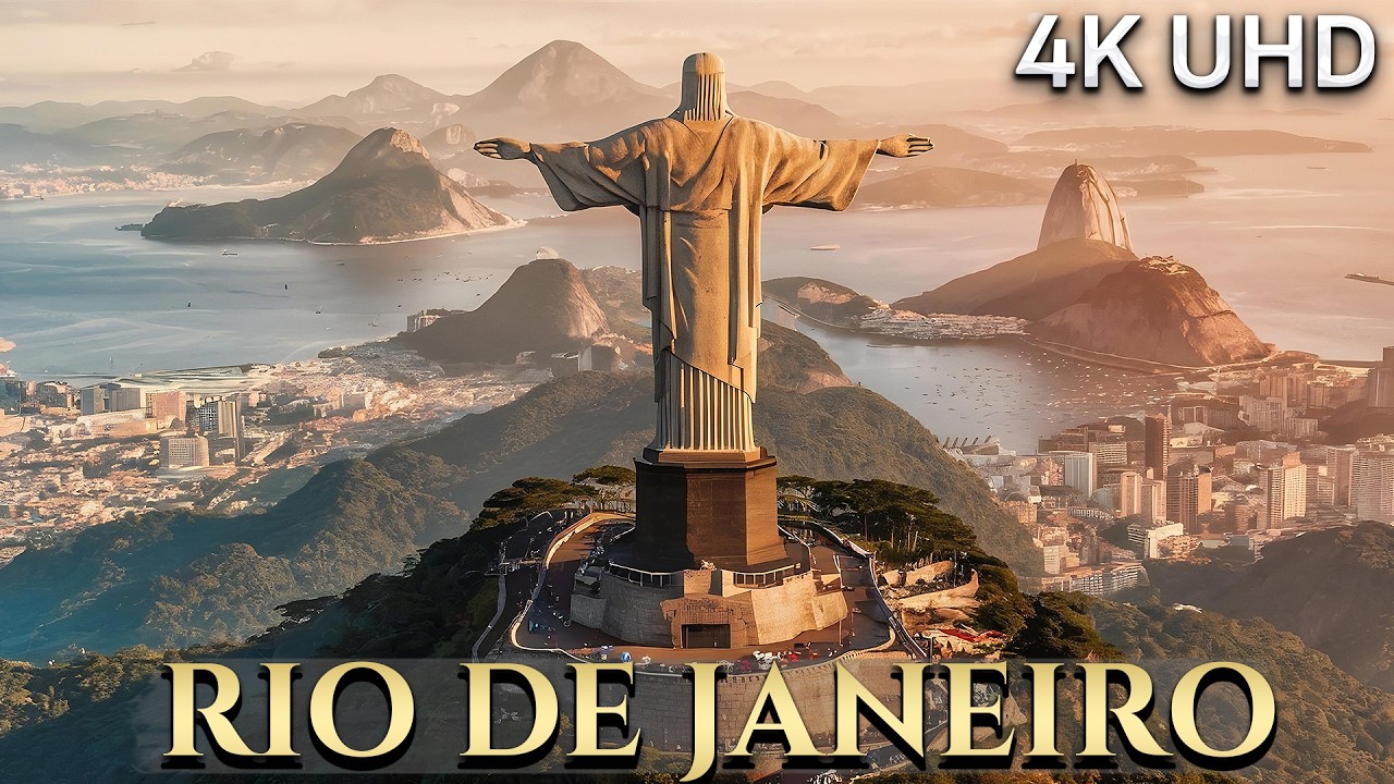 Rio de Janeiro,  Brazil: From Copacabana to Christ the Redeemer in 4k