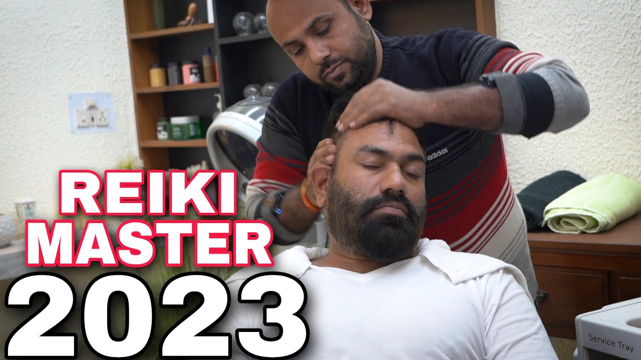 Reiki Master Head massage 💆‍♂️ Asmr relaxation ! IndianBarber