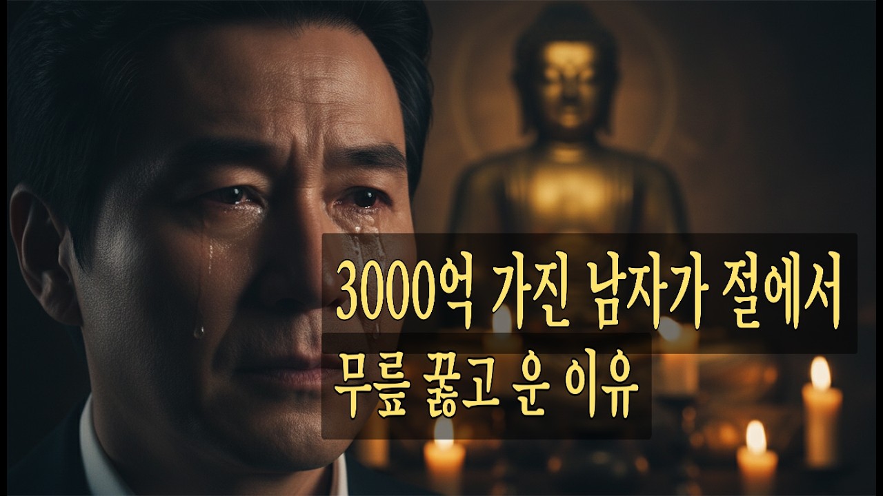 3000억 가진 남자가 절에서 무릎 꿇고 운 이유
