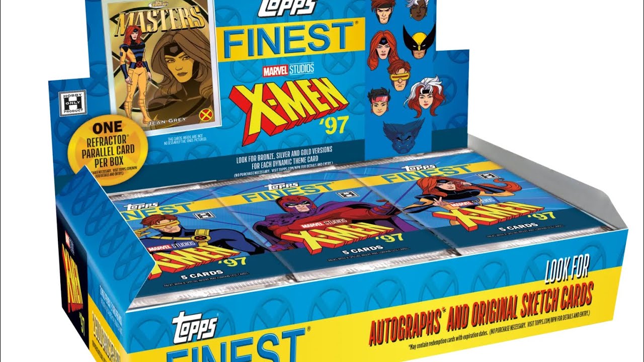 First glimpse of 2025 Topps Finest X-Men &rsquo;97 Marvel Trading Cards