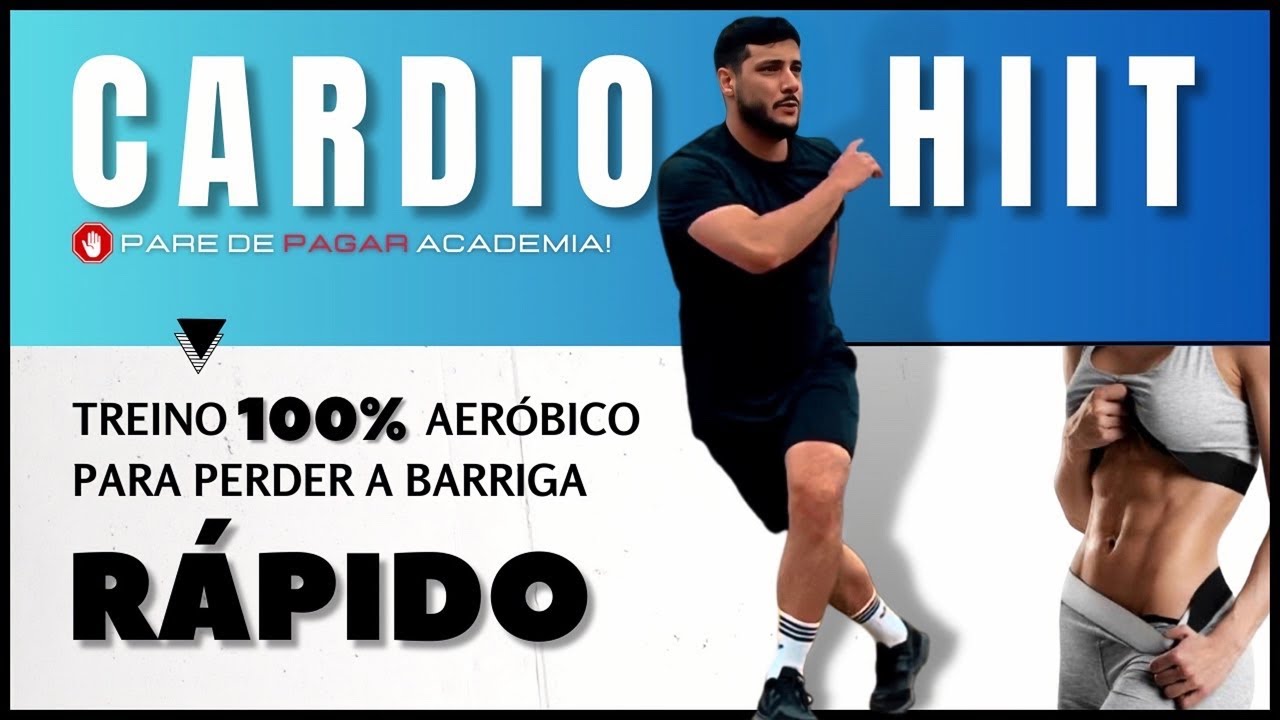 Treino CARDIO para Perder Barriga em CASA | HIIT | 14 MINUTOS | 500 calorias
