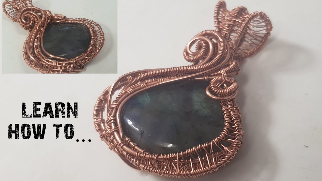 Woven wire wrapped cabochon tutorial