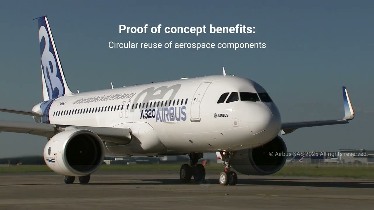Recycling Airbus A380 carbon fiber reinforced thermoplastic composite secondary structure for A320