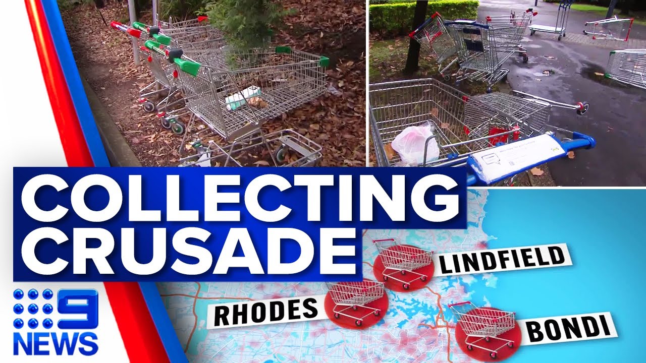 New legislation sparks sharp rise in trolley dumpings in Sydney | 9 News Australia
