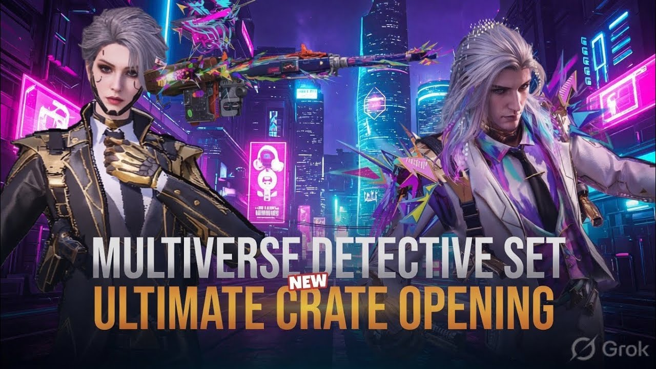 New Gilt Set &ndash; Multiverse Detective Set ! Advanced upgradable AMR ! Pubg Mobile 