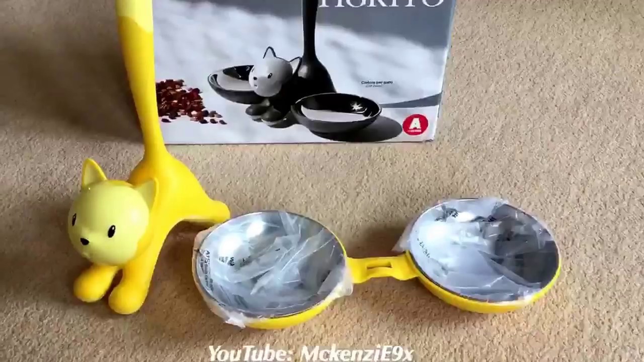 Unboxing Alessi Tigrito cat bowl in Yellow