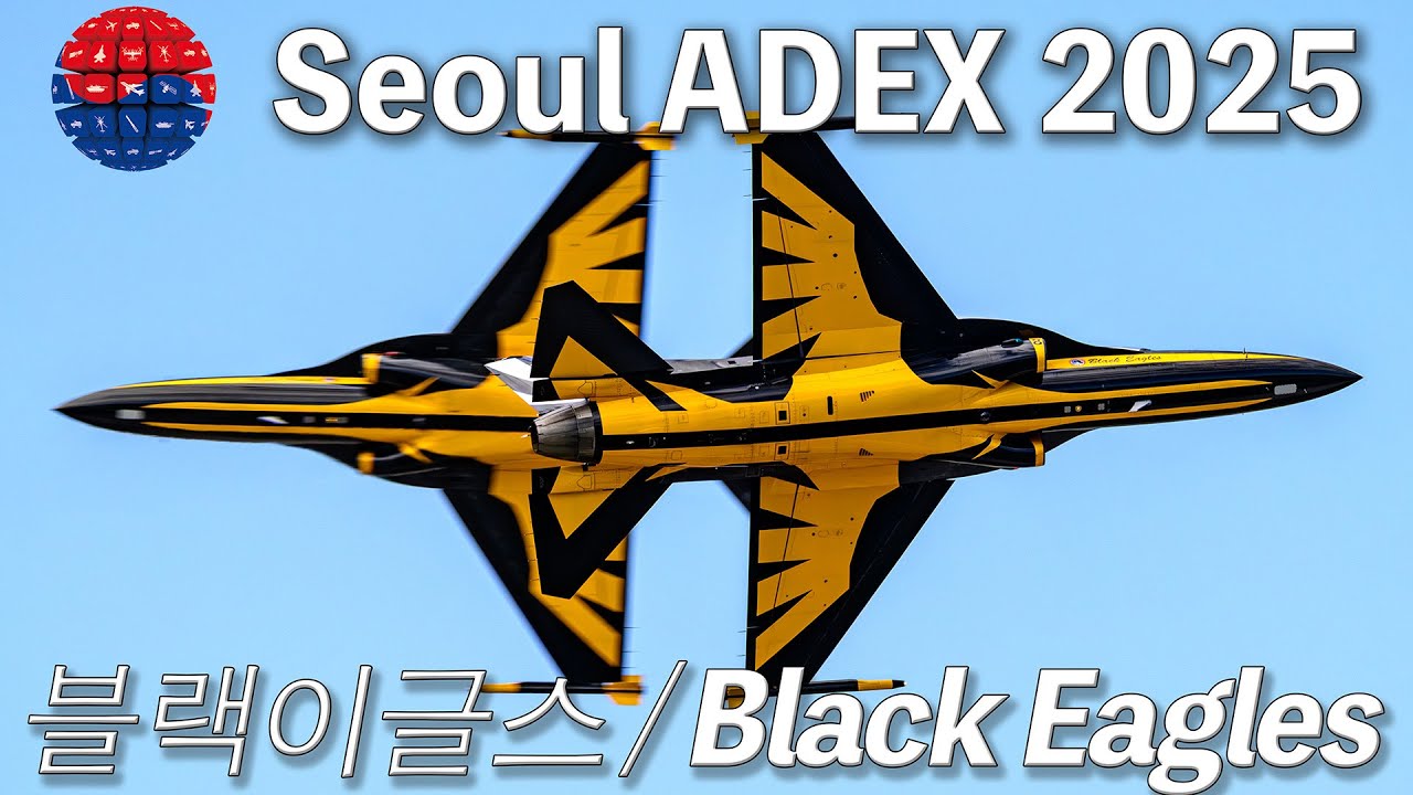 [Seoul ADEX 2025]  ROKAF Black Eagles | Friday Demo | 4K
